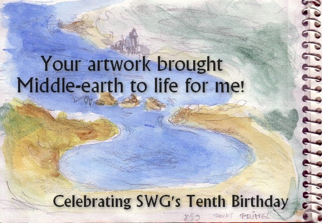 Your artwork brought Middle-earth to life for me birthday card