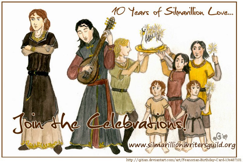 Ten years of Silmarillion love, join the celebrations birthday card