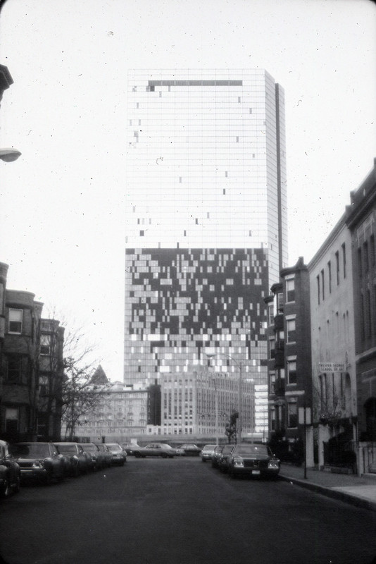 John Hancock Tower, black and white 70s photo by Paul-W