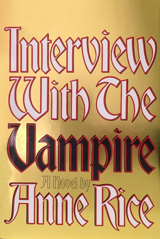 first edition book cover of Interview with a Vampire