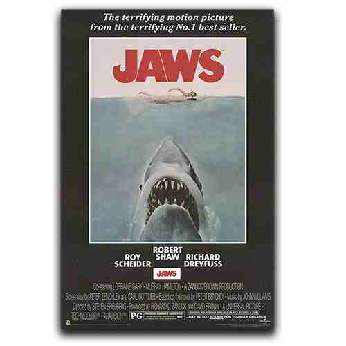 movie poster for Jaws