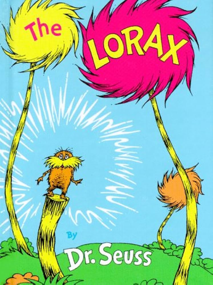 first edition book cover of The Lorax