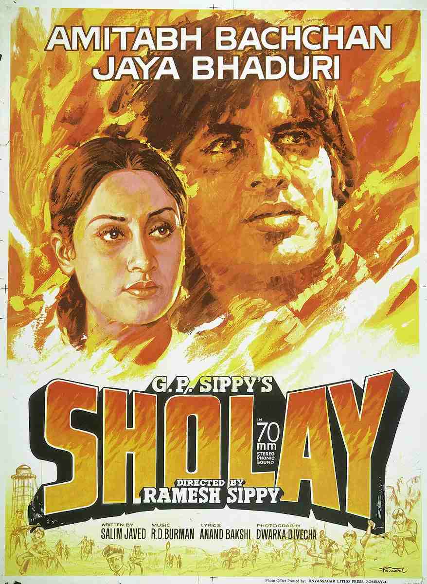 movie poster for Sholay