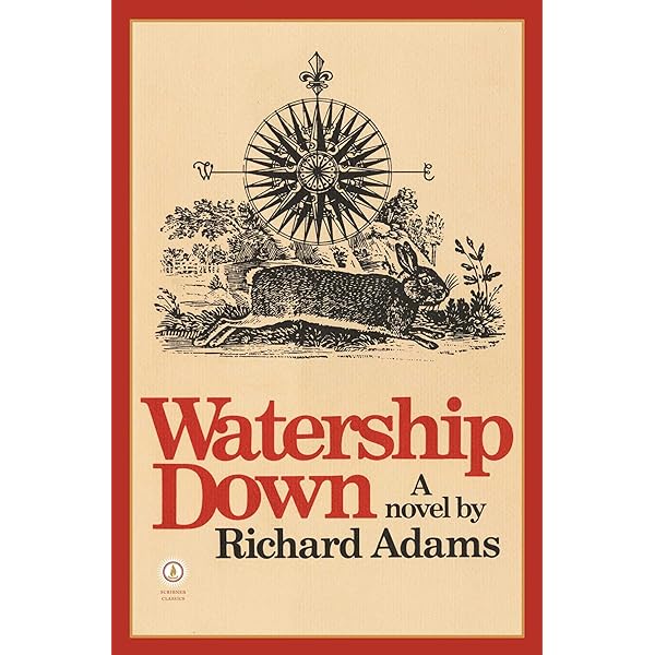 first edition book cover of Watership Down