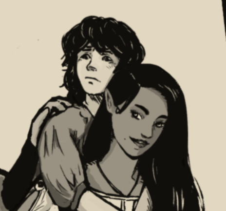 Thumbnail image of Lúthien and young Túrin.