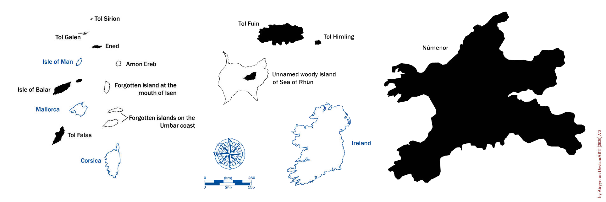 Islands of Middle-earth by Airyyn