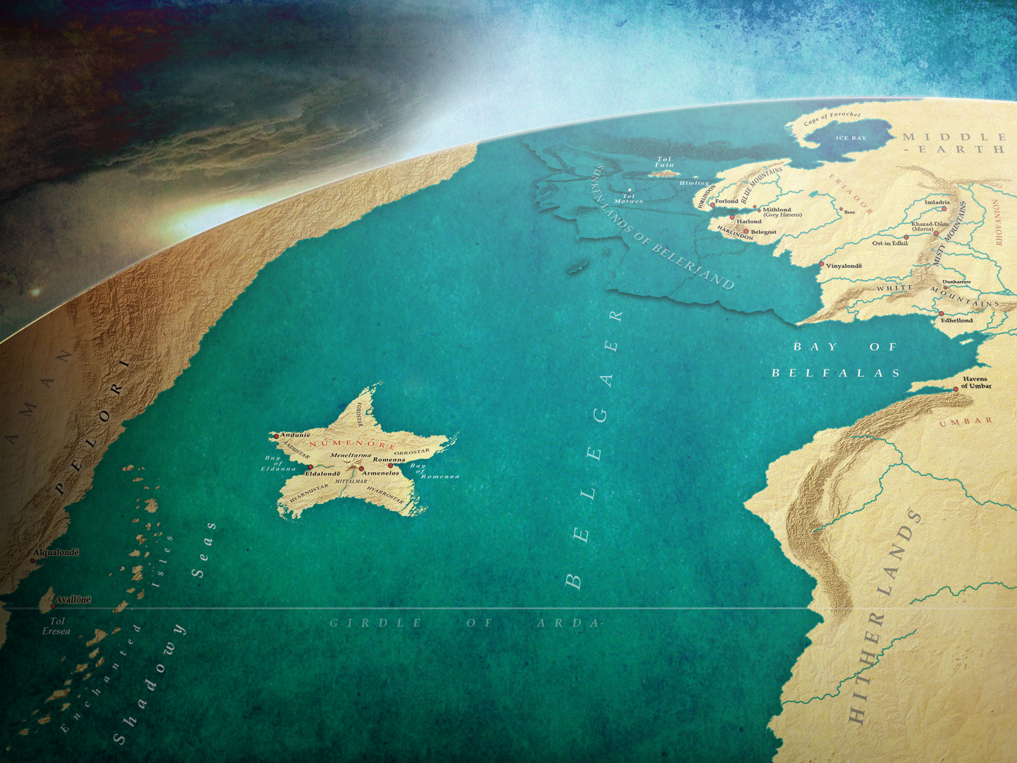 The Empire of Númenor Under Ar-Pharazôn by Jamie Whyte