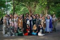 A group of elf cosplayers at DragonCon